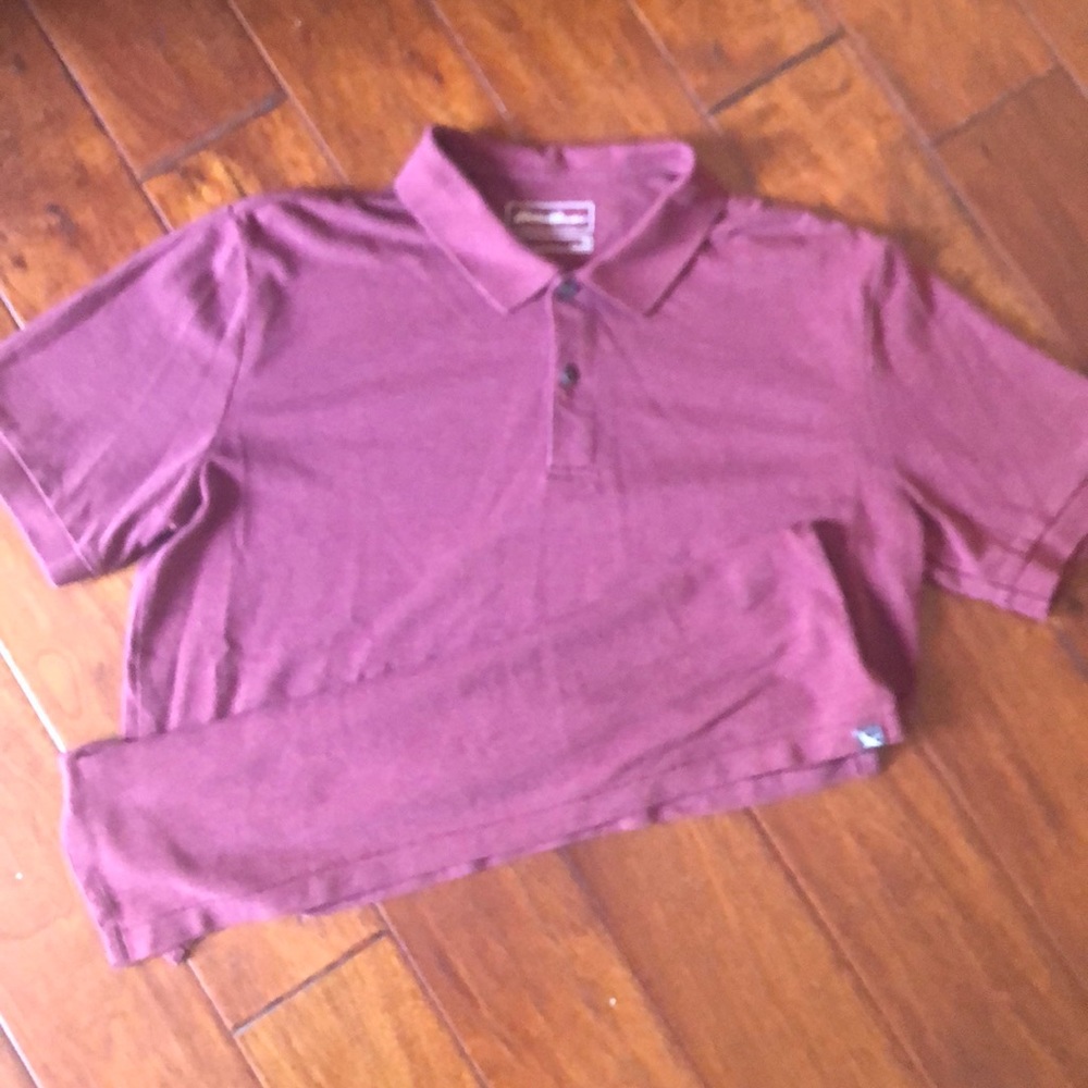 Eddie Bauer Polo - burgundy Tall L